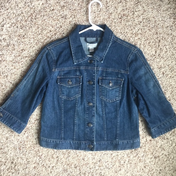 three quarter length denim jacket